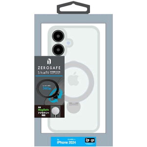 X^oii@iPhone 16 Plus(6.7C`) ZEROSAFE Shaft J͕ی MagsafeΉ 360°]X^hP[X tXgzCg@8321IP467ZSFSLWH