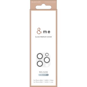 エレコム ELECOM iPhone 16 Pro/16 Pro Max用 レンズフィルム カメラ レンズカバー ガラス &me グリッター PMA24CFLLP5SVG