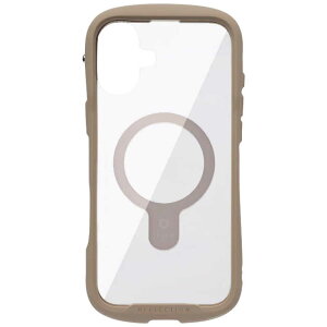 HAMEE iPhone 16 Plus(6.7インチ) iFace Reflection MagSynq 強化ガラスクリアケース iFace ベージュ 41-980132