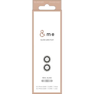 �G���R���@ELECOM�@iPhone 16/16 Plus�p �����Y�t�B���� �J���������Y�K���X�t�B���� ���C���X�g�[�� �V���o�[�@PM-A24AFLLGRSV