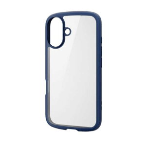 �G���R���@ELECOM�@iPhone 16(6.1�C���`)TOUGHIM LITE �t���[���J���[ �l�C�r�[�@PMA24ATSLFCNV