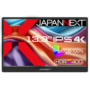 JAPANNEXT@USB-Cڑ PCj^[ oCj^[ [13.3^ /4K(3840×2160j /Ch]@JN-MD-IPS1332UHDR
