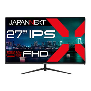 JAPANNEXT@27C` IPSpl tHD(1920x1080)𑜓x tj^[ HDMI USB Type-C(ő65Wd) m27^ /tHD(1920×1080) /Chn@JN-IPS27FHD-C65W