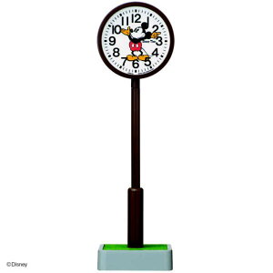 セイコー ポール型置時計 (Disney Time(ディズニータイム)) 濃茶色 FD881B