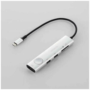 エレコム ELECOM Type-Cドッキングステーション 画面オンオフスイッチ付 USB PD対応 USB-A×2 USB-C×3 HDMI(4K60Hz) SD+microSD DST-S080BPSV