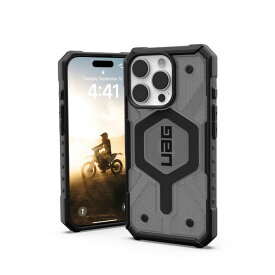 UAG　iPhone 16 Pro 耐衝撃ケース MAGSAFE対応 PATHFINDER CLEAR アッシュ　UAG-IPH24MA-MS-AS