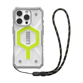 UAG　iPhone 16 Pro 耐衝撃ケース MAGSAFE対応 PATHFINDER CLEAR (ランヤード同梱) アクティブネオン　UAG-IPH24MA-MS-AN/L