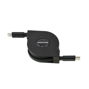 O[nEX@USB Type-C to Lightning 莮 f[^]P[u mUSB Power DeliveryΉn@GH-ALTCMA100-BK