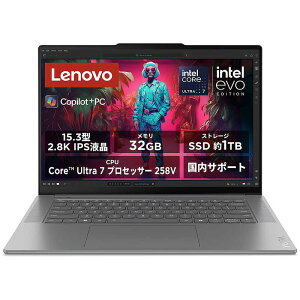 m{Wp@Lenovo@m[gp\R Yoga Slim 7 15ILL9 [ 15.3^ / Win11 Home/ Core Ultra 7 / 32GB / SSD1TB ] iO[@83HM001KJP