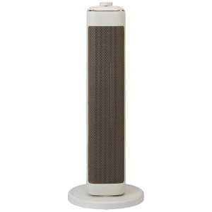 シィーネット タワーファンヒーター 1200W 首振り機能 ホワイト CDCM201CW