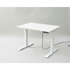 ヤマゼン 電動昇降デスク W1000xD700xH710〜1100mm ELD-FS-MWH/T1000-WH