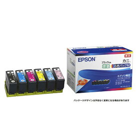 エプソン　EPSON　純正プリンターインク カニ(ブラックのみ増量) 6色パック　KNI-6CL-M