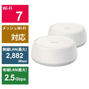 TPLINK@WiFi 7 AIbV[^[ 2882{688Mbps BE3600 2.5Gbps mWi-Fi 7(be) /IPv6Ήn@DECOBE252P