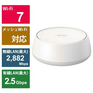 TPLINK@WiFi 7 AIbV[^[ 2882{688Mbps BE3600 2.5Gbps mWi-Fi 7(be) /IPv6Ήn@DECOBE251P