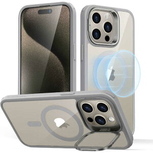 ESR�@iPhone 15 Pro Max(6.7�C���`)�X�^���h�t�n�C�u���b�h�P�[�X�@ClassicHybridCasewithStandHaloLockforiPhone15ProMa