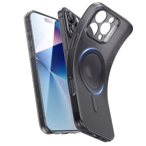 ESR�@iPhone 16 Pro Max(6.9�C���`)�\�t�g�P�[�X Frosted Black Frosted Black�@ESRZeroClearCase-HaloLockiPhone16ProMax