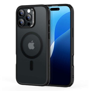 ESR@iPhone 16 Pro Max(6.9C`)}OlbgΉA~^[O[hP[X Frosted Black Frosted Black@ESRClassicHybridCase-HaloLockiPhone16ProMax