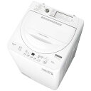 シャープ　SHARP　全自動洗濯機 洗濯5.0kg ホワイト系　ES-GE5J-W（標準設置無料）