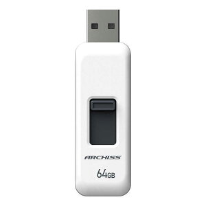 ARCHISS A[LX@USB XCh LbvX Xgbvz[t m64GB /USB TypeA /USB2.0 /XChn zCg@AS-064GU2-PSW