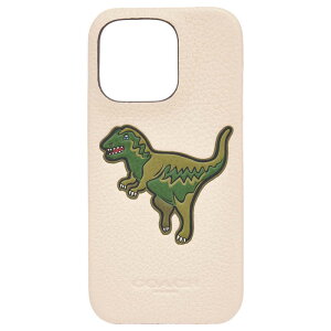 COACH�@iPhone 16 Pro Coach Leather Slim Wrap Case - Ivory Rexy/Pebbled Leather�@CH054136