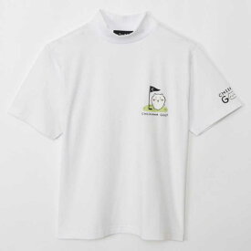 ちいかわGOLF　男女兼用 ちいかわゴルフ モックネックTシャツ ちいかわグリーン [ユニセックス /Mサイズ] ホワイト 【返品交換不可】　2409-CKG037WH03