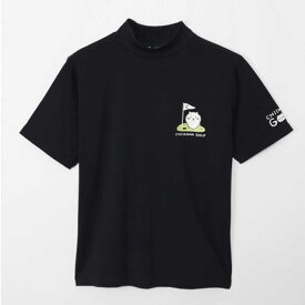 ちいかわGOLF　ちいかわゴルフ モックネックTシャツ ちいかわグリーン [ユニセックス /Mサイズ] ブラック 【返品交換不可】　2409-CKG038BK03