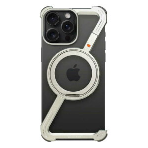 ROA iPhone 16 Pro Max (6.9インチ) 360 RingStandバンパー ケース Hacray アルミ・シルバー HR27183i16PM