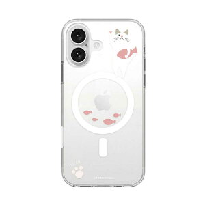 ROA�@iPhone 16(6.1�C���`) �N���A�P�[�X MagSafe �^�[�`���� abbi FRIENDS �������ȃs���N�@ABF27274i16