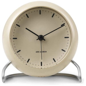 インテック 置き時計 City Hall Table Clock 11cm beige ARNE JACOBSEN(アルネ ヤコブセン) AJ43693