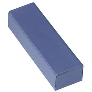 名古屋眼鏡 メガネケース メタルハード 四角 ネイビー 2451ー02