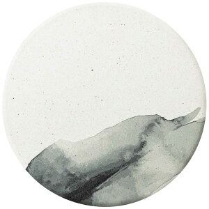 エヌエレファント 陶器珪藻土コースター WAGARA NIJIMI &NE 水墨 ぼかし NRS-288-SBBO