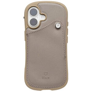 HAMEE@miPhone 16pniFace First Class J[h|PbgP[X iFace O[@IP16IFACECARDGY