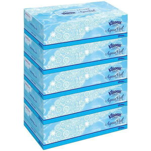日本製紙クレシア kleenex(クリネックス)アクアヴェール (5個)〔ティッシュペーパー〕