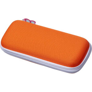 パール ファスナー式 ソフト メガネケース OR オレンジ SSC-3