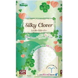 春日製紙工業　シルキークローバー 12ロール ダブル 25m グリーン