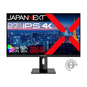 JAPANNEXT@27C` IPSpl 4K(3840x2160)𑜓x tj^[ HDMI DP USB Type-C(ő65Wd)@JNIPS271UHDC65WHSP
