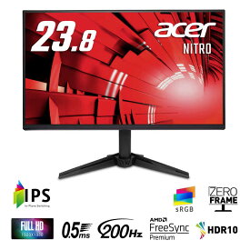 ACER エイサー　NITRO/23.8/IPS/1920x1080/200/0.5ms NITRO ［23.8型 /フルHD(1920×1080) /ワイド］　QG241YX1bmiipx