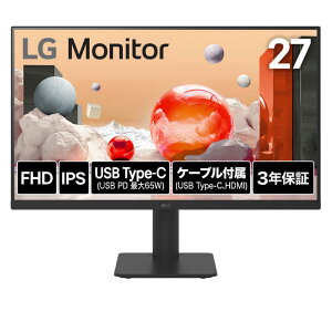 LG@USB-CΉ PCj^[ Monitor m27^ /tHD(1920×1080) /Chn@27MS570B-B