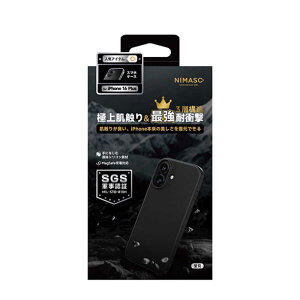 NIMASO@iPhone 16 Plus MagsafeΉ 3w\ϏՌP[X (j}\) ubN@NI-D1-16BS0604