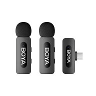BOYA　Wireless mic Type-C対応 無指向性 スマホ/タブレット用 ブラック　BY-V20