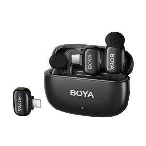 BOYA@Wireless mic BOYA mini12 {[~j12 Lightning/Type-CΉ w X}z/^ubgp ubN@BOYAMINI12