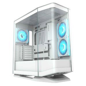 COUGAR�@(FV270 RGB White)���z���R�l�N�^ �}�U�[�{�[�h�Ή�ARGB�t�@������ �~�h���^���[�P�[�X(�z���C�g�J���[) FV270 RGB �z���C�g�@CGR58M6WRGB