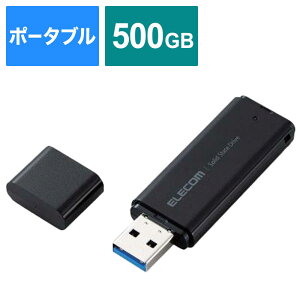 GR@ELECOM@OtSSD USB-Aڑ PS5/PS4A^Ή ubN [500GB /|[^u^]@ESD-EYB0500GBK