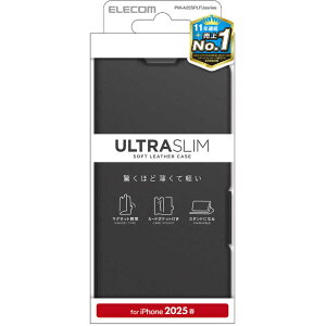 GR@ELECOM@iPhone 16e \tgU[P[X ^ Εt ubN@PMA25SPLFUBK