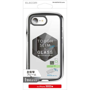 GR@ELECOM@iPhone 16e TOUGHSLIMLITE wʃKX ^XebJ[ ubN@PMA25STSLFCGBK