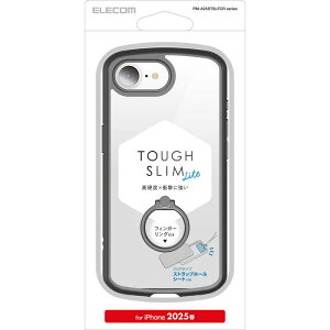 GR@ELECOM@iPhone 16e TOUGH SLIM LITE t[J[ Ot ubN@PMA25STSLFCRBK