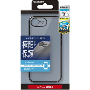 GR@ELECOM@iPhone 16e \tgP[X Ɍ ^bN ^XebJ[ ^bNubN@PMA25SUCTMKBK