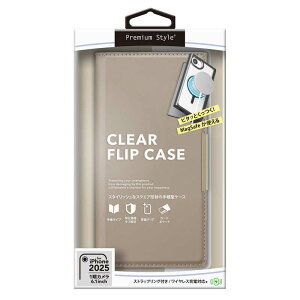 PGA@iPhone 16e MagSafeΉ NAtbvP[X Premium Style x[W@PG-25KMC02BE