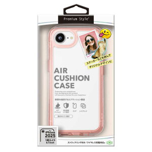 PGA�@iPhone 16e �G�A�N�b�V�����P�[�X Premium Style �l�I���s���N�@PG-25KAR08PK