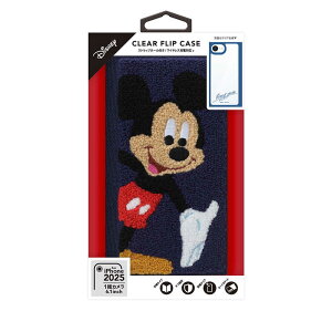 PGA�@iPhone 16e �N���A�t���b�v�P�[�X Premium Style �~�b�L�[�}�E�X�@PG-D25KCF01MKY